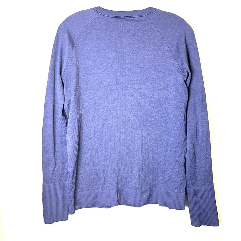 Lululemon Rest Less Pullover Long Sleeve Base Layer in Night Sea Blue - Picture 5 of 10